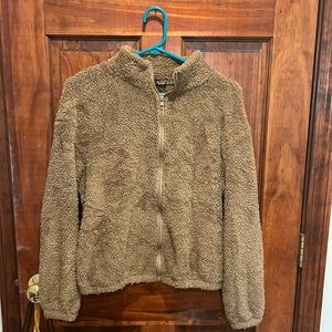 Shein Brown Teddy Jacket